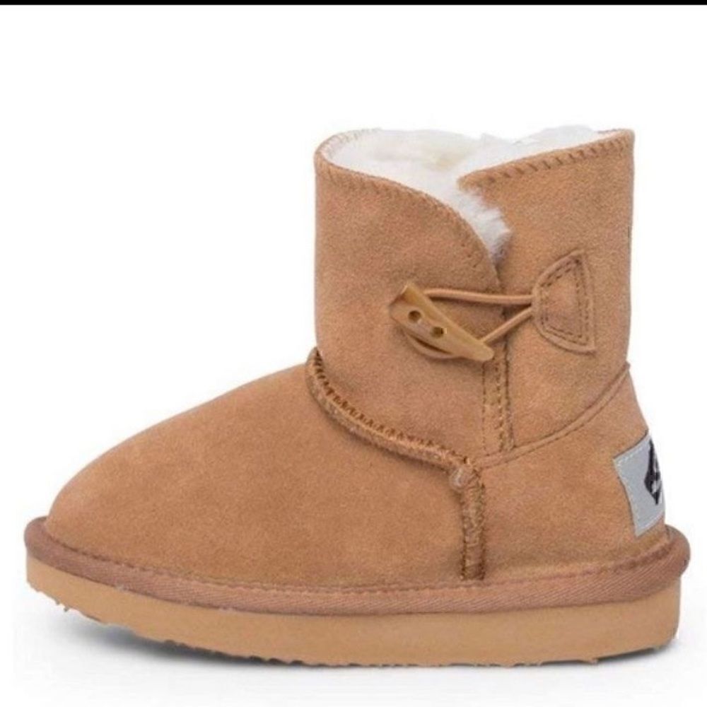 New! Aussie  Merino  Wool  Kids Suede Boots K9 6.3 inches foot length